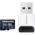Samsung PRO Ultimate microSD Memory Card+Reader, 256GB microSDXC, Up to 200 MB/s, 4K UHD, UHS-I, Class 10, U3,V30, A2 for GoPRO Action Cam, DJI Drone, Gaming, Phones, Tablets